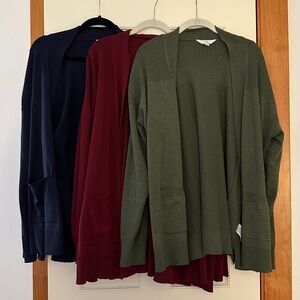 BUNDLE Time and Tru Cardigans Size XXL